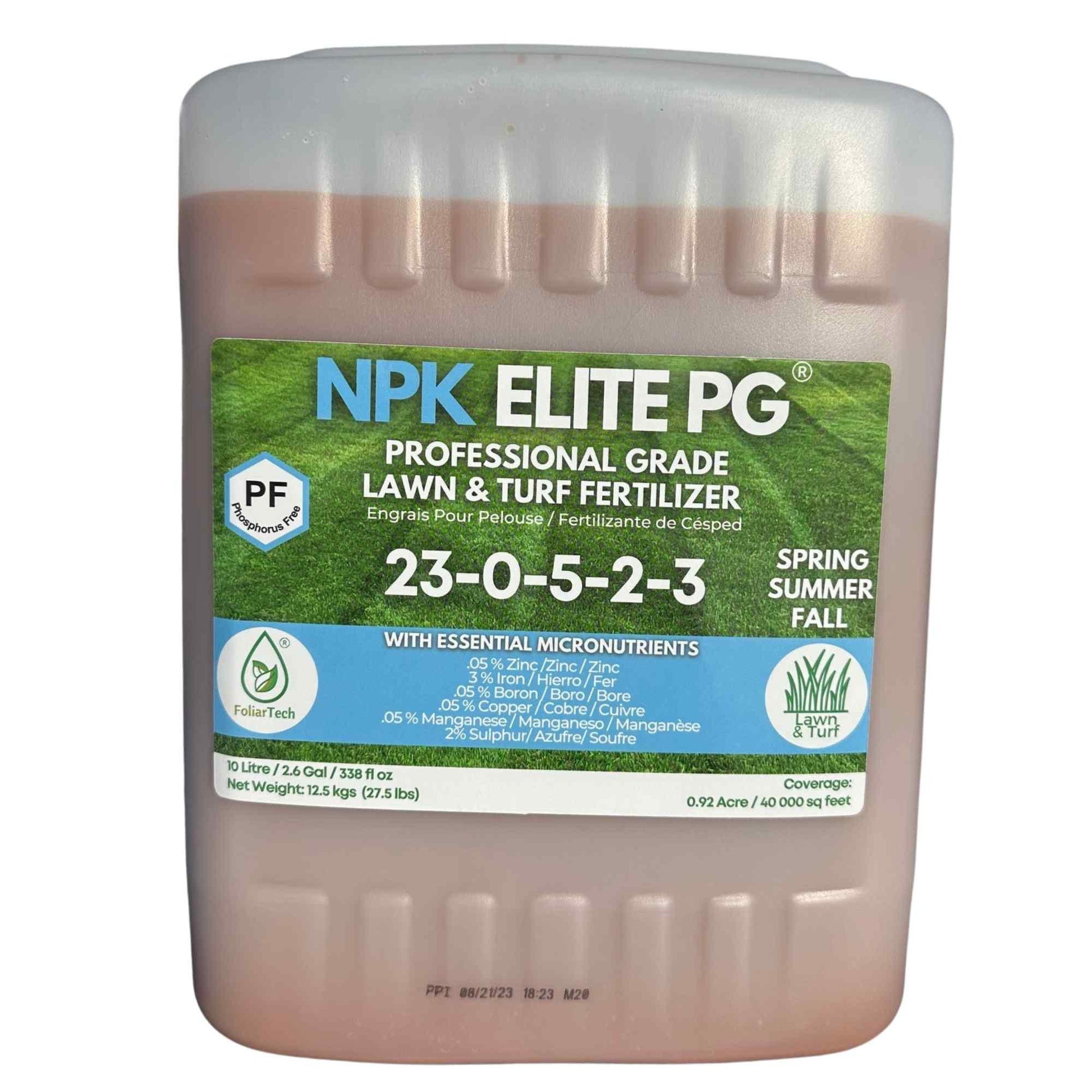 NPK ELITE PG PHOSPHORUS FREE® - Liquid Fertilizer - FoliarTech® 