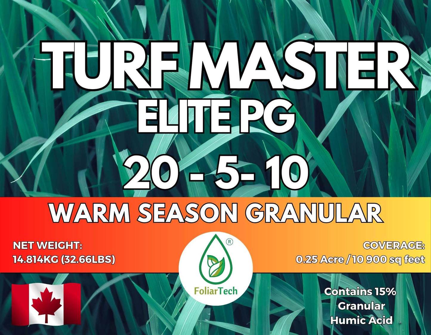 TURF MASTER ELITE PG - WARM SEASON GRANULAR FERTILIZER