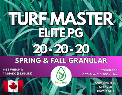 TURF MASTER ELITE PG - SPRING & FALL GRANULAR FERTILIZER