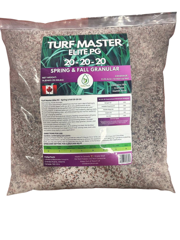 TURF MASTER ELITE PG - SPRING & FALL GRANULAR FERTILIZER